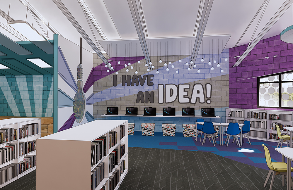 Adamsville Elementary School Media Center TURNERBATSON Alabama