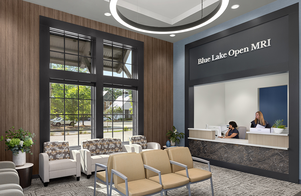 Blue Lake Open MRI - Birmingham Architecture and Interior Design - Waiting Room