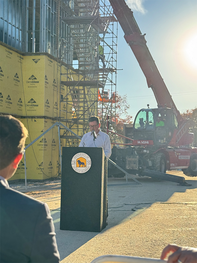 University of North Alabama LaGrange Residence Hall Celebrates Topping Out 1